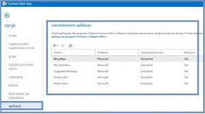 Aplikacje dla programu Outlook 2013