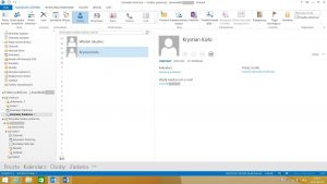 Folder publiczny typu Kontakty w programie MS Outlook 2013