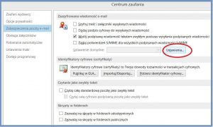 Szyfrowanie - Konfiguracja ustawień domyślnych szyfrowania wiadomości e-mail
