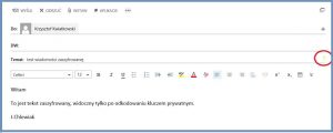 Szyfrowanie - Ikonka klucza oznaczająca zaszyfrowanie wiadomości