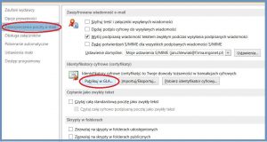 Szyfrowanie - Publikowanie identyfikatorów cyfrowych w globalnej książce adresowej